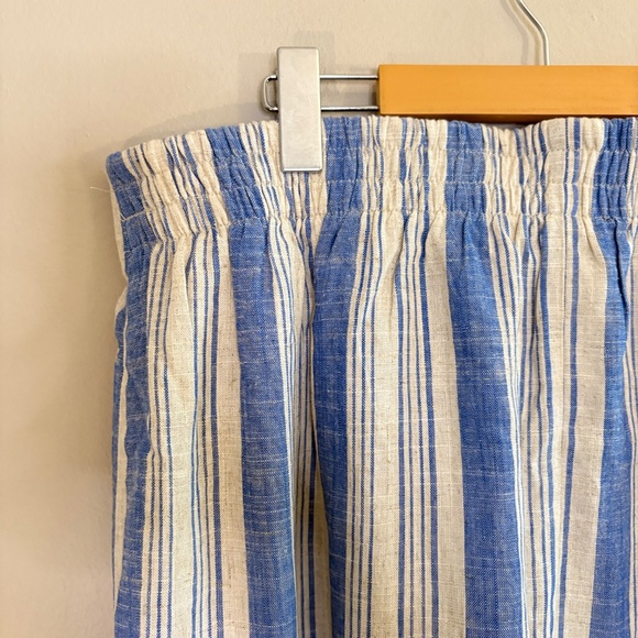 3/$10⚡️Torrid Blue & White Striped Knee Length Skirt with Elastic Waist - Picture 11 of 14